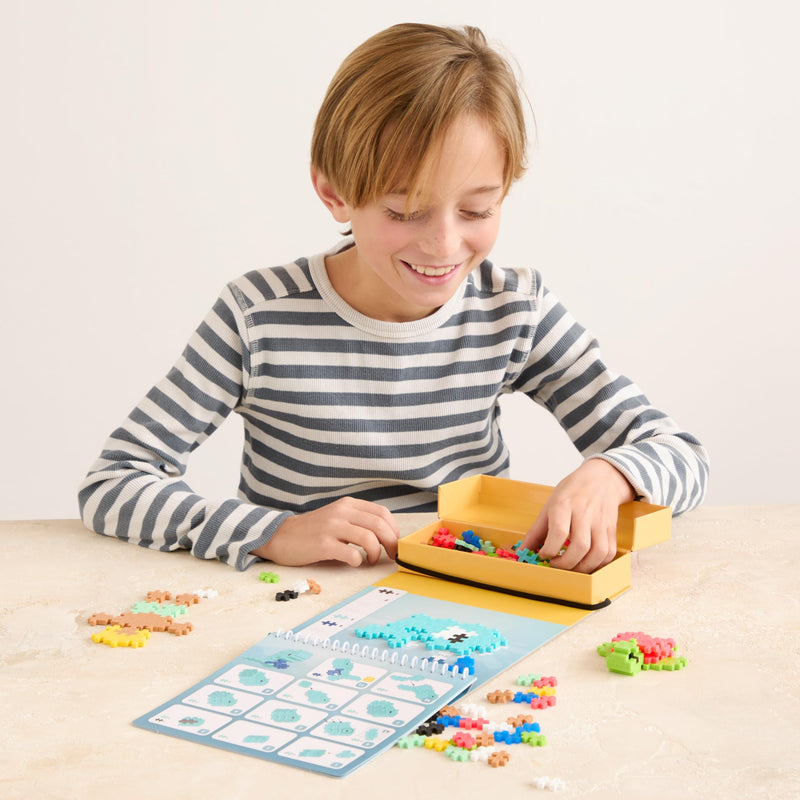 Plus-Plus - Puzzle By Number - Activity Pad - Ocean - 125Pcs - Limolin 