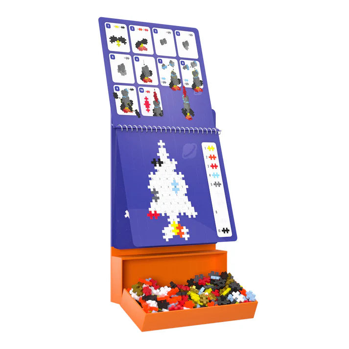 Plus-Plus - Puzzle By Number - Activity Pad - Space -125Pcs - Limolin 