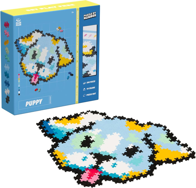 Plus-Plus - Puzzle By Number - Puppy - 500 Pieces - Limolin 