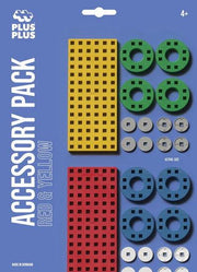 Plus-Plus - Small Baseplate And Wheel Mix - Blue Package - Limolin 