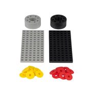 Plus-Plus - Small Baseplate And Wheel Mix - Red Package - Limolin 