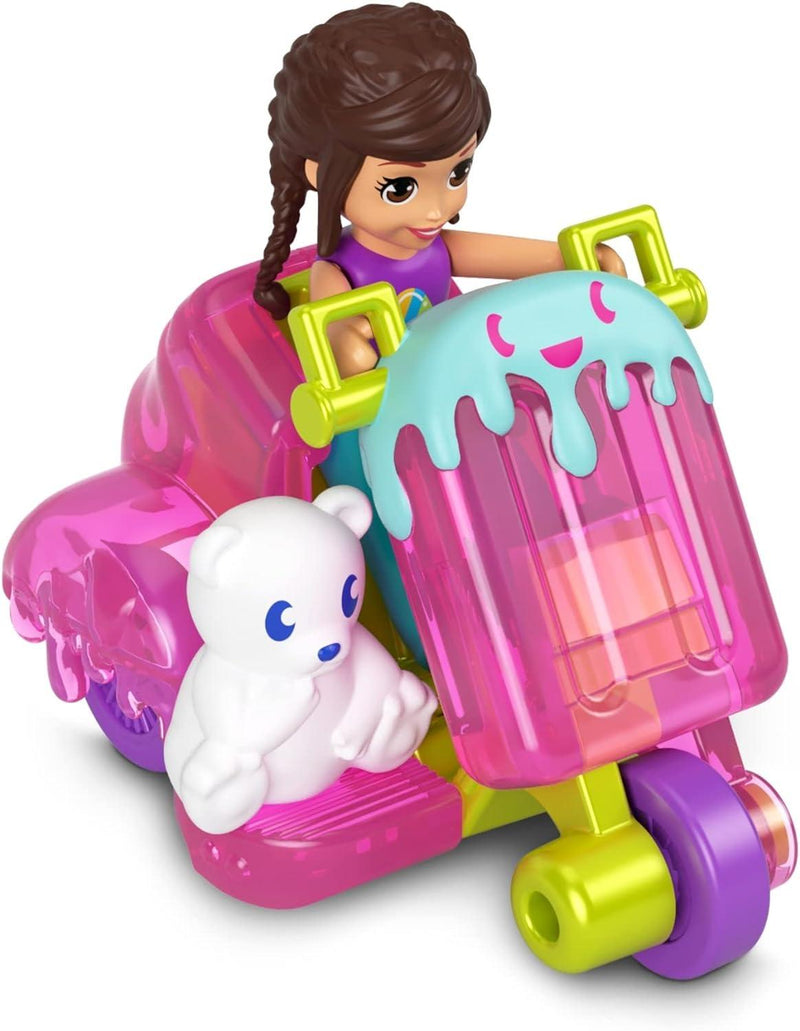 Polly Pocket - Pollyville Single Fig & Car - Limolin 