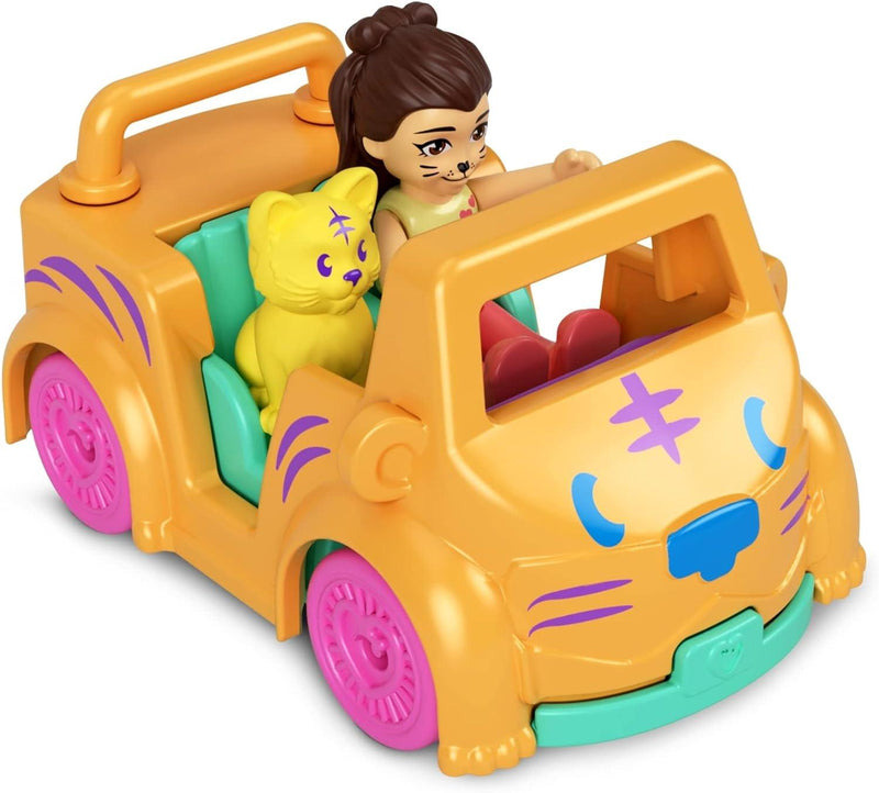 Polly Pocket - Pollyville Single Fig & Car - Limolin 
