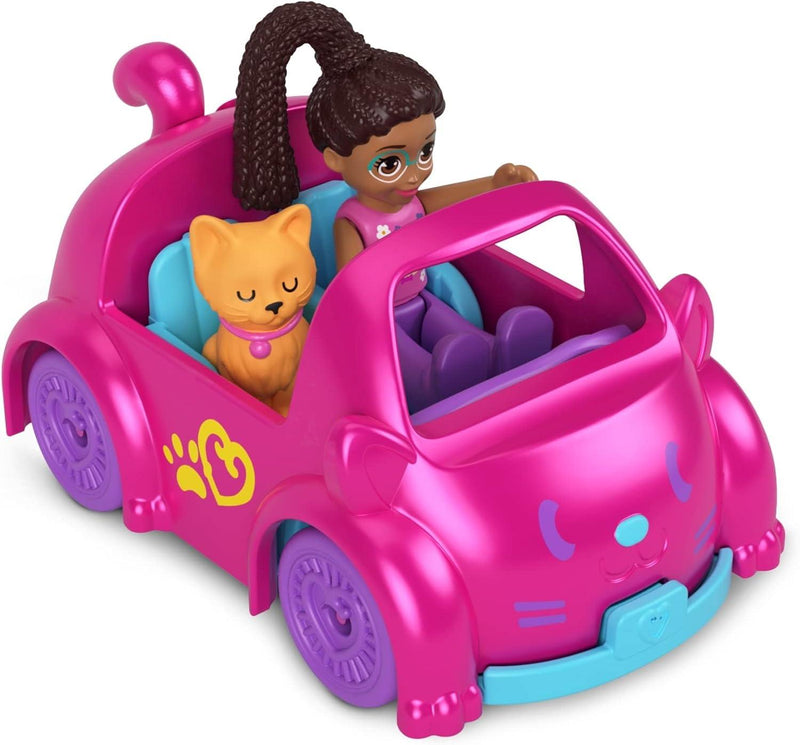 Polly Pocket - Pollyville Single Fig & Car - Limolin 