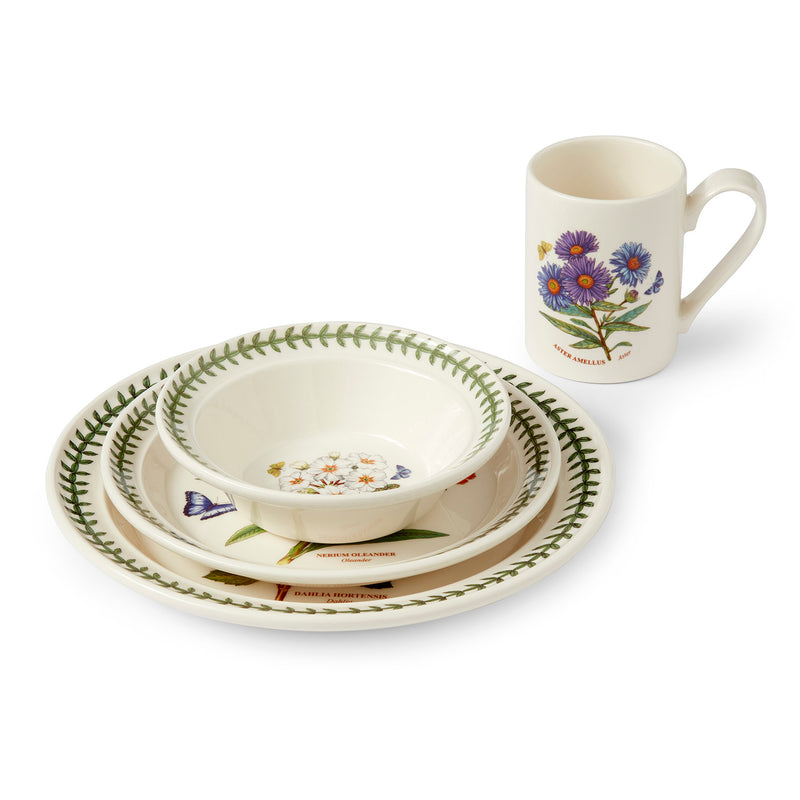 Portmeirion - Botanic Garden 4 Piece Mixed Motif Set (Assorted Floral Motifs) - Limolin 