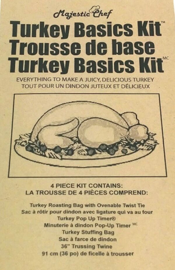 REGENCY WRAPS - MAJESTIC-CHEF Turkey Basics Kit - Limolin 