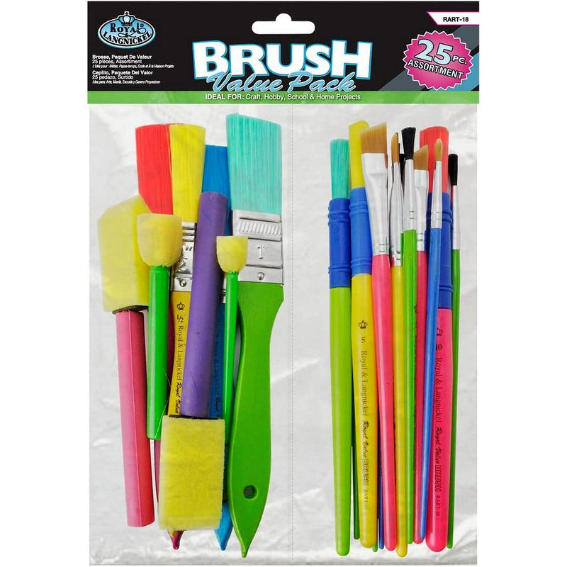 ROYAL - Craft Brush Value Pack - No 18 (25 pc) - Limolin 