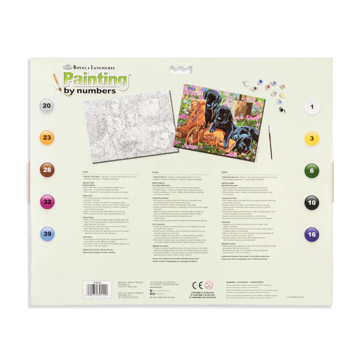ROYAL - Large PBN Troublein the Garden - Limolin 