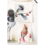 ROYAL - SKBN Chickadees with Winter Berries - Limolin 