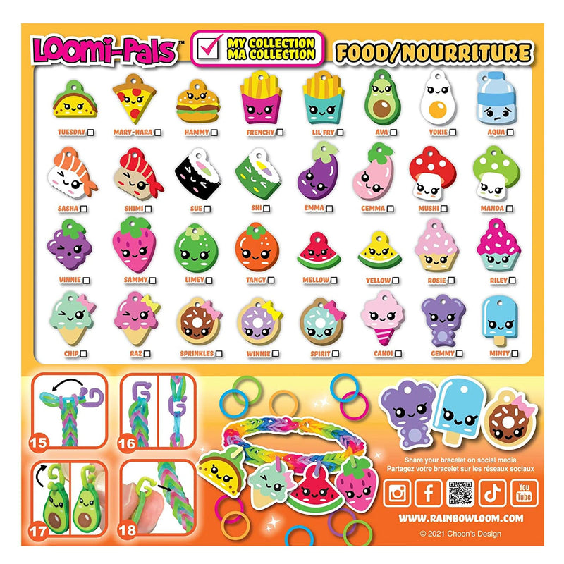 Rainbow Loom - Loomi-Pals - Charm Bracelet Kit - Food - Limolin 