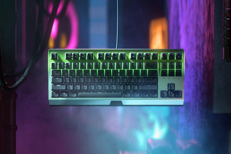 Razer - Gaming Keyboard Razer BlackWidow V3 Tenkeyless - Green Switch - US - Black - Limolin 