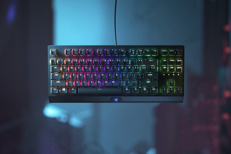 Razer - Gaming Keyboard Razer BlackWidow V3 Tenkeyless - Green Switch - US - Black - Limolin 