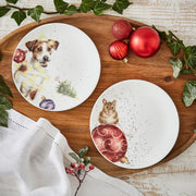 Royal Worcester - Coupe Plate 6.5" (Set of 2) - Dog & Mouse - Limolin 