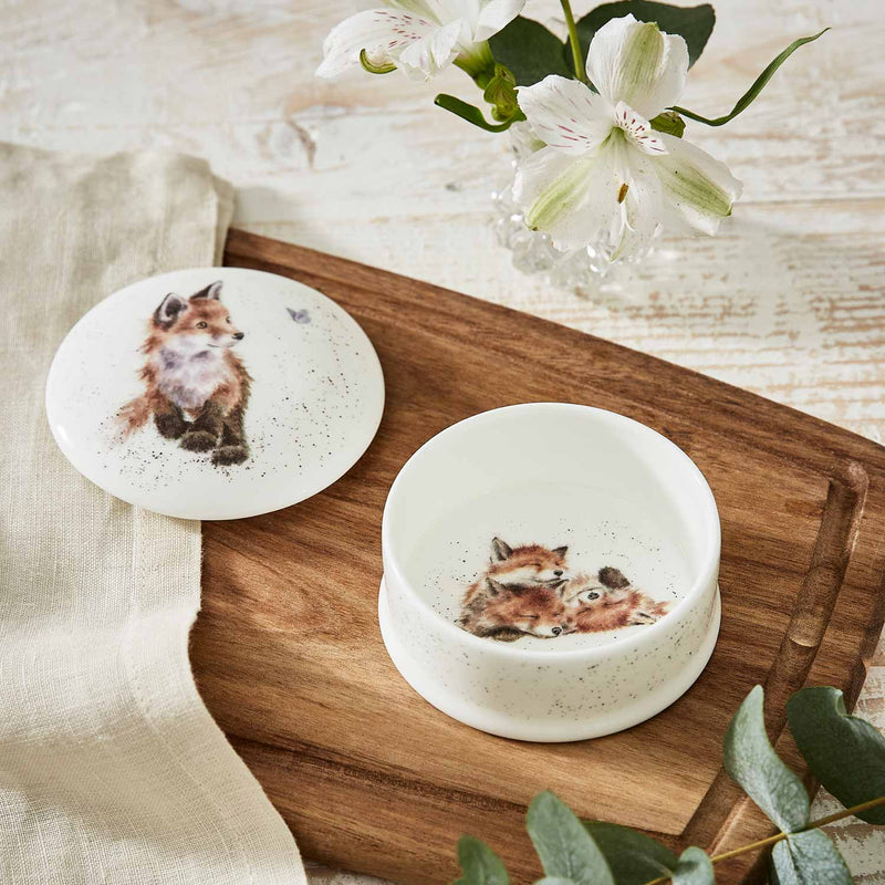 Royal Worcester - Wrendale DESIGNS Fox Lidded Box - Limolin 