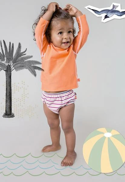 Lassig - Swimwear - Long Sleeves Rashguard - Light Peach