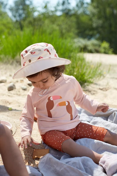 Lassig - Swimwear - Sun Protection Bucket Hat - Toucan offwhite | 6 months