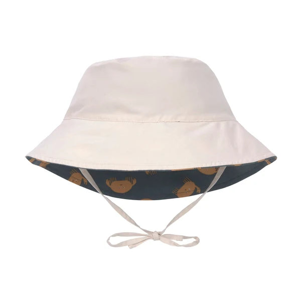 Lassig - Swimwear - Sun Protection Bucket Hat - Crabs Blue | 3 - 6 months