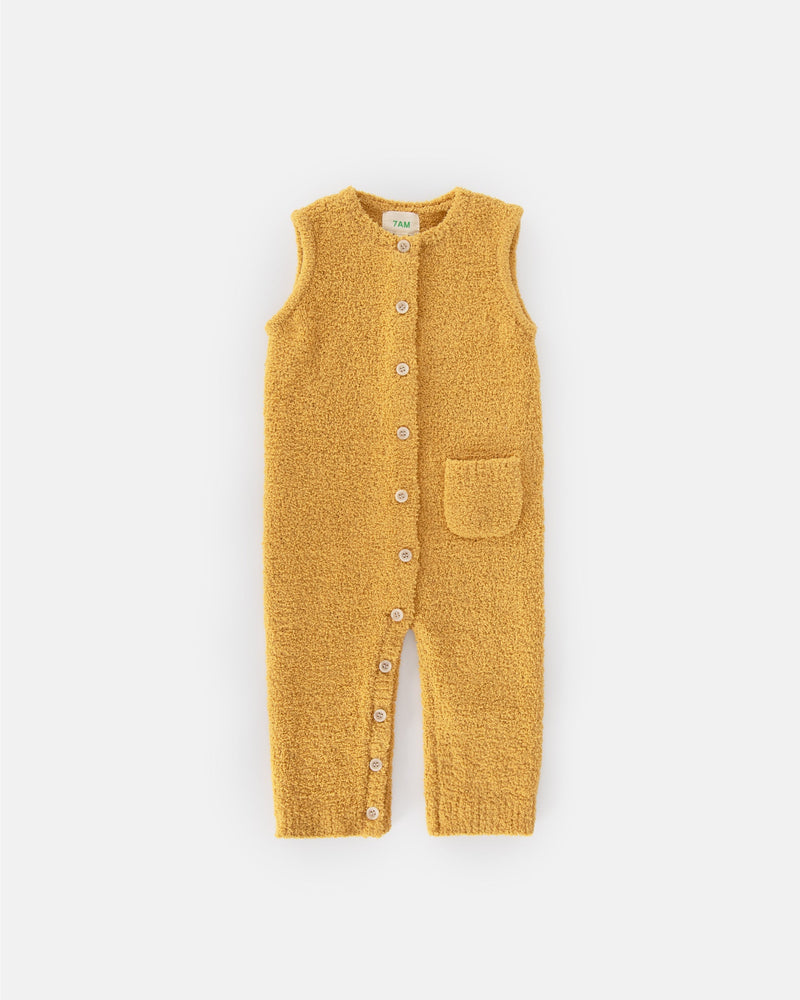7AM - Sleeveless Jumpsuit - Fuzzy