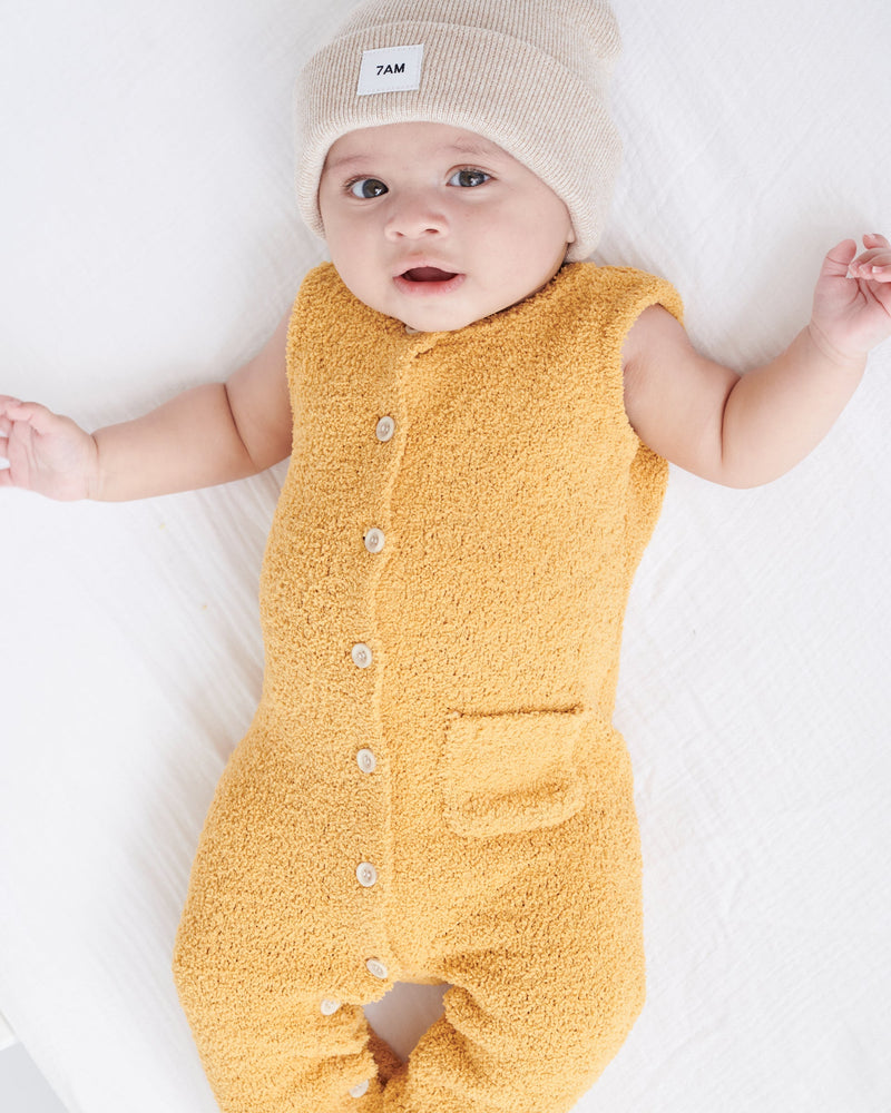 7AM - Sleeveless Jumpsuit - Fuzzy