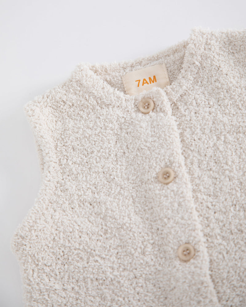 7AM - Sleeveless Jumpsuit - Fuzzy