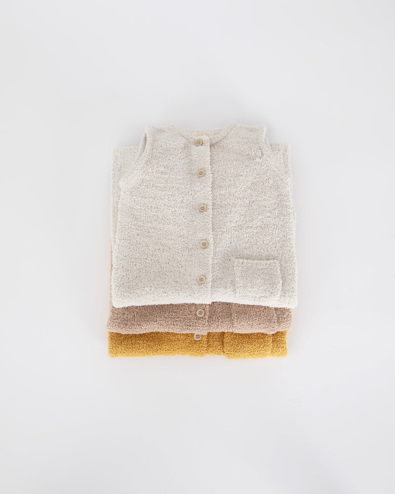 7AM - Sleeveless Jumpsuit - Fuzzy