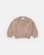 Boxy Bow Sweater - Furry