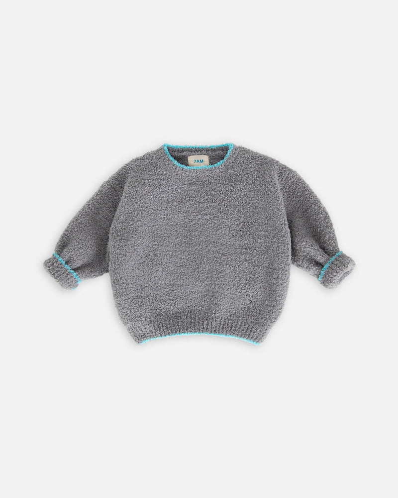 7AM - Boxy Sweater - Fuzzy
