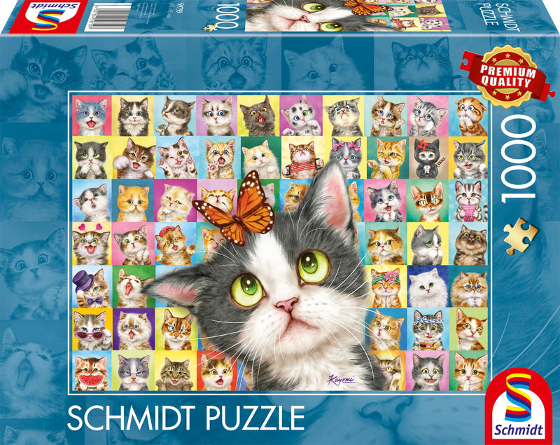 Schmidt Spiele - Puzzle - Cat Mimic (1000-Piece Puzzle) - Limolin 