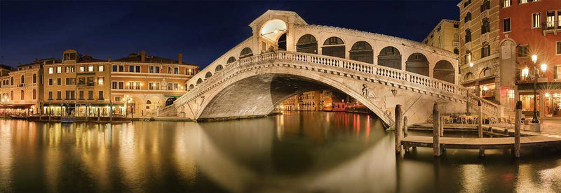 Schmidt Spiele - Puzzle - Panorama - Rialto Bridge, Venice - Manfred Voss (1000-Piece Puzzle) - Limolin 