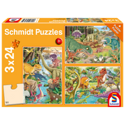 Schmidt Spiele - Puzzle - Pz 3X24 - Dino Fun - Limolin 