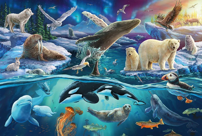 Schmidt Spiele - Puzzle - The Great North Animals (150-Piece Puzzle) - Limolin 