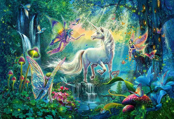 Schmidt Spiele - Puzzle - The Land of Fantastic Creatures (100-Piece Puzzle) - Limolin 