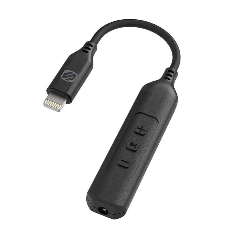 Scosche - Adapter Lightning to 35mm Female MFI with Volume Controls and Play Buttons Strikeline - Limolin 
