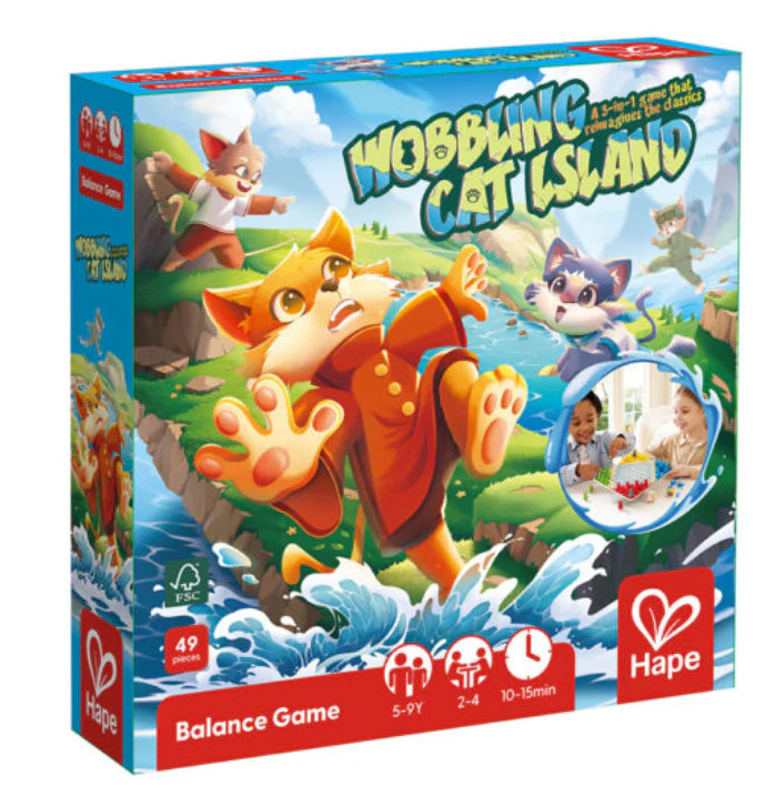Hape - Wobbling Cat Island Game