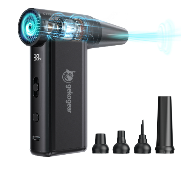 GekoGear - GekoGear Air Blower Cyclone F1 Two-Way Portable - Black