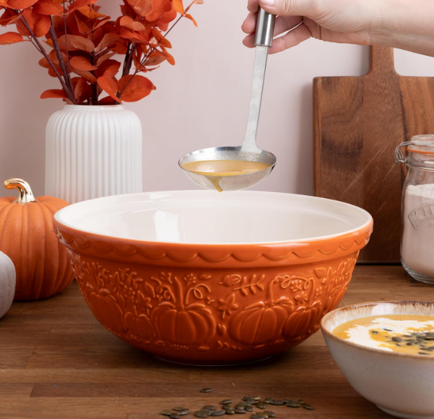 Mason Cash Pumpkin Mixing Bowl, Orange – product view
