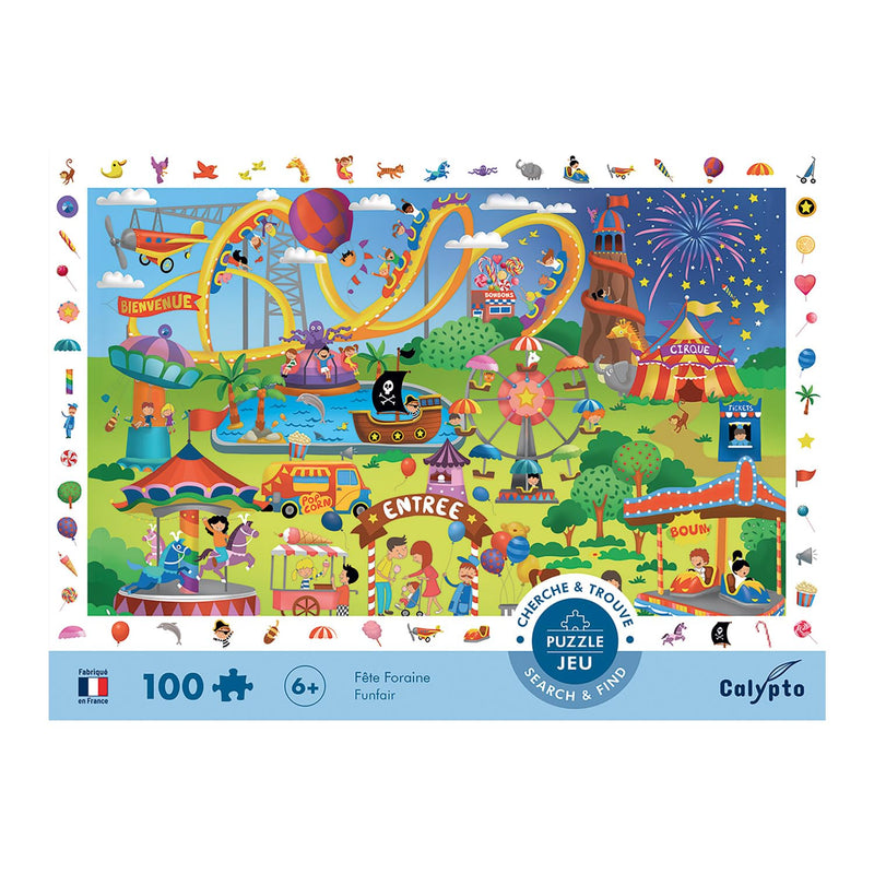 Sentosphere - Puzzles 100 pieces XXL 610X420mm 'Search & Found' Carnival - Limolin 