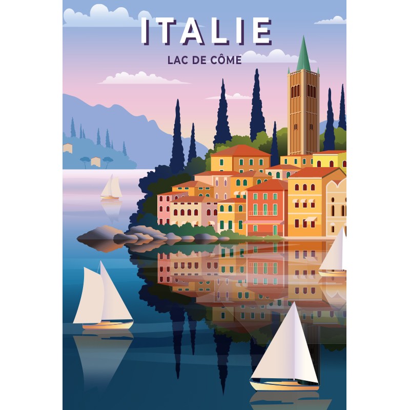 Sentosphere - Puzzles 500 pieces 480X330mm Italy, Lake Como - Limolin 