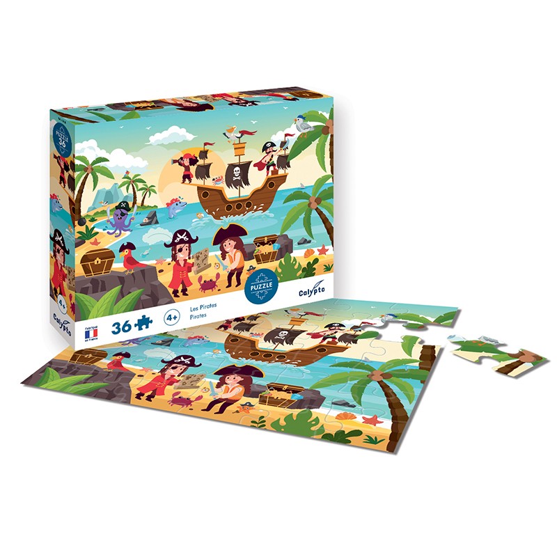 Sentosphere - Puzzles children 36 pieces 330X230mm Pirates - Limolin 