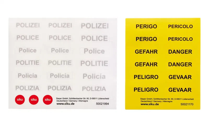Siku - MERCEDES-BENZ E-CLASS ALL TERRAIN 4X4 POLICE (1:50) - Limolin 