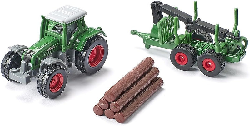 Siku - Tractor With Forestry Trailer - Limolin 