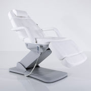 Silver - White Electrical Facial Bed 3 Section With Arms - Limolin 
