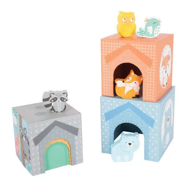 Small Foot - Pastel Animals Stacking Tower - Limolin 