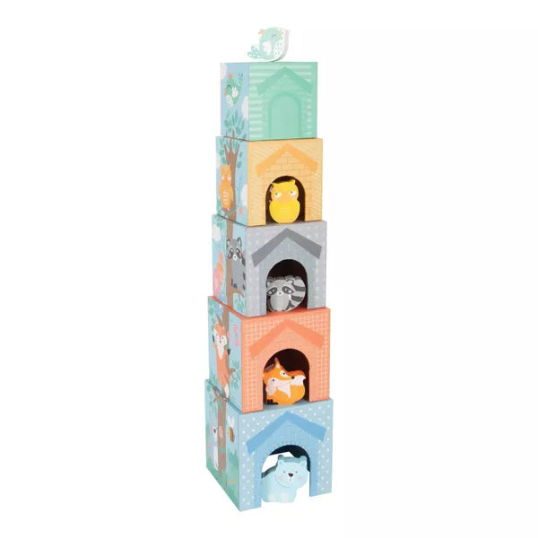 Small Foot - Pastel Animals Stacking Tower - Limolin 