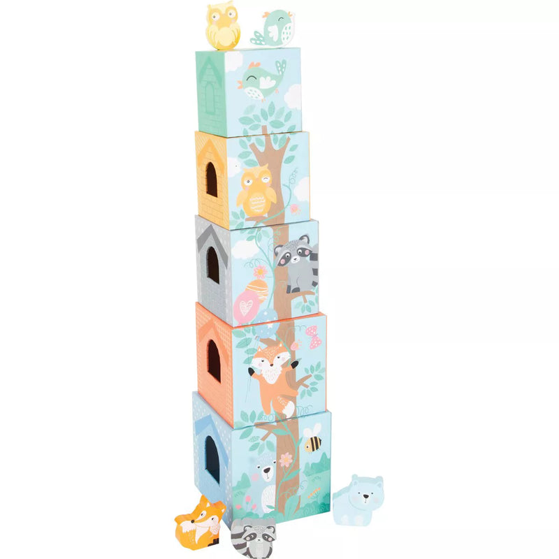 Small Foot - Pastel Animals Stacking Tower - Limolin 