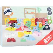 Small Foot - Wooden Animal Abc Educational Puzzle - Limolin 