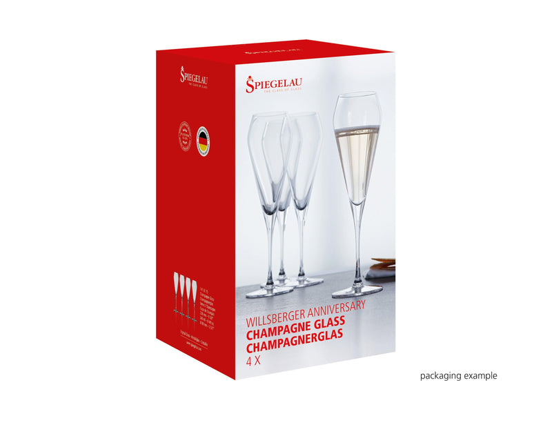 Spiegelau - Willsberger Anniversary - Champagne Glass (Set of 4) | 8.5 oz - Limolin 