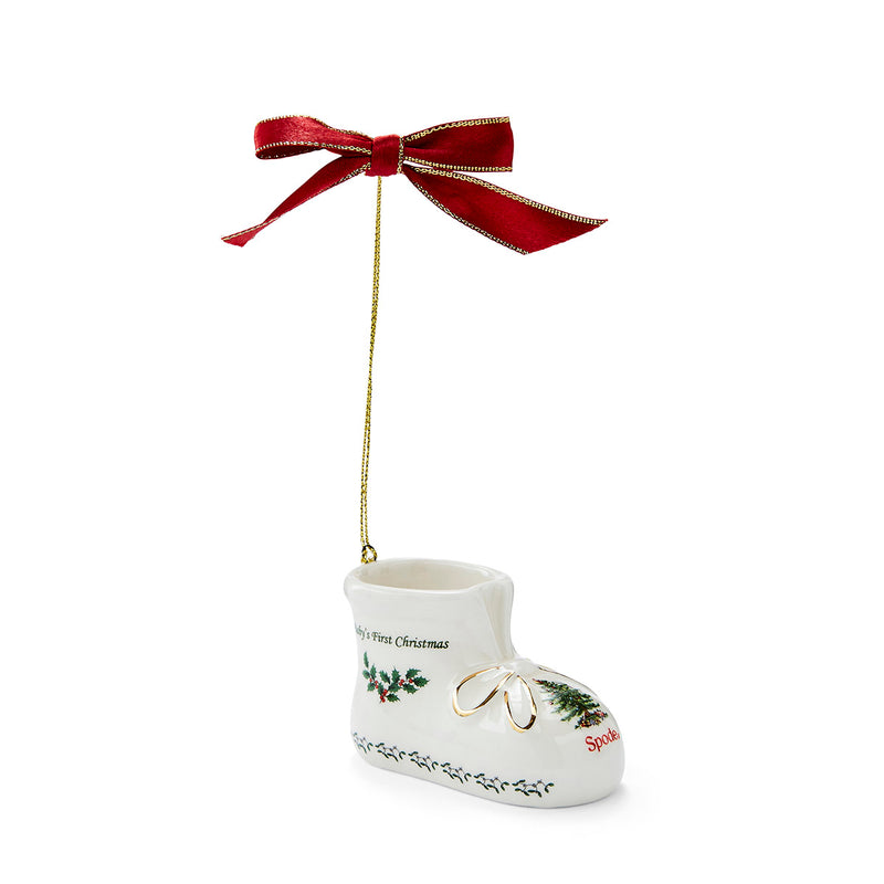 Spode - Baby Bootie Ornament Dtd 2024 - Limolin 
