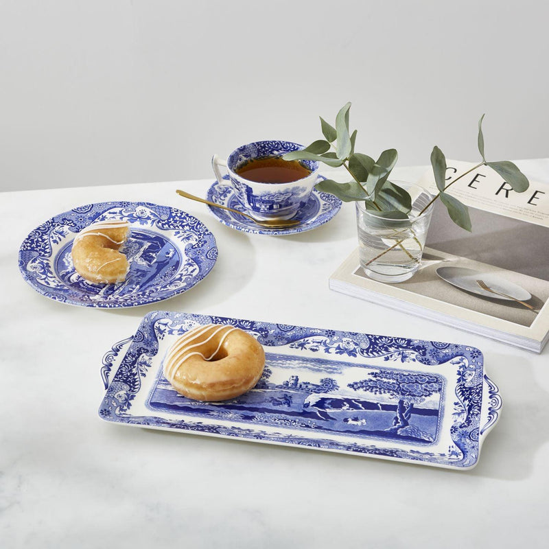 Spode - Blue Italian - Sandwich Tray | 13 In - Limolin 