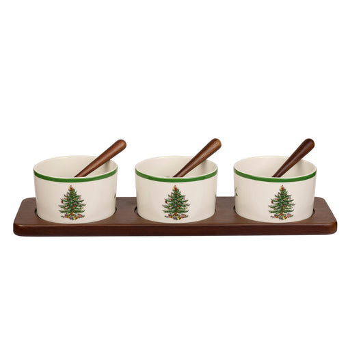 Spode - Christmas Tree - 7Pc Condiment Bowl Set - Limolin 